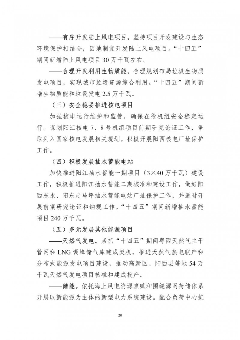 著力打造多元清潔能源供應體系！廣東陽江市發(fā)布《能源發(fā)展“十四五”規(guī)劃》（征求意見稿）