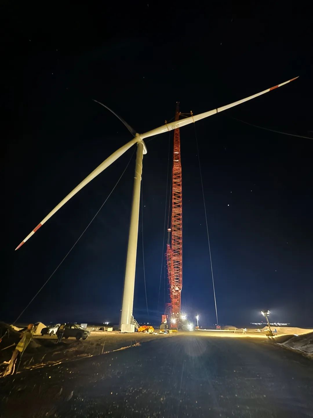 中石化起運公司沙特Neom風(fēng)電項已完成17臺風(fēng)機