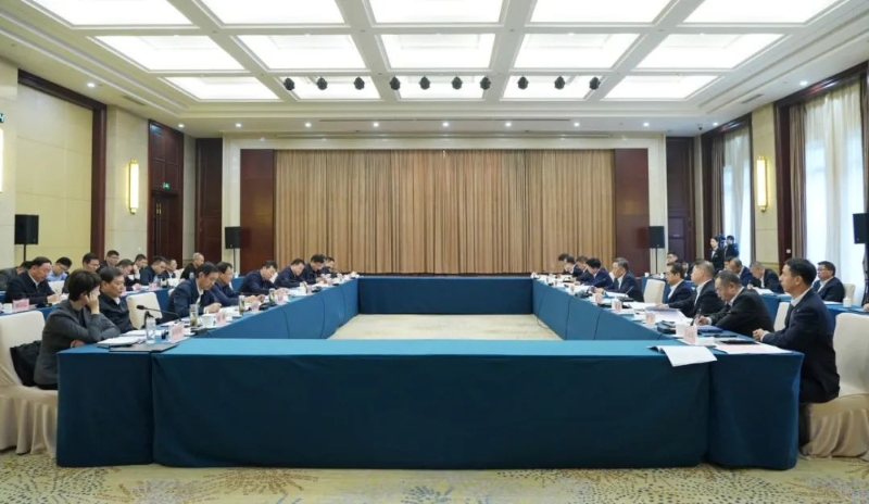 中國能建黨委書記、董事長宋海良與臨沂市委書記任剛會談