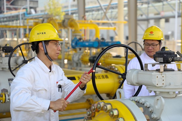 廣東肇慶電廠二期天然氣管道專線正式通氣